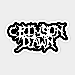 Crimson Dawn (White) Sticker